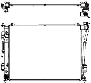 SAKURA AUTOMOTIVE 34518503 -  Радиатор, охлаждение двигателя